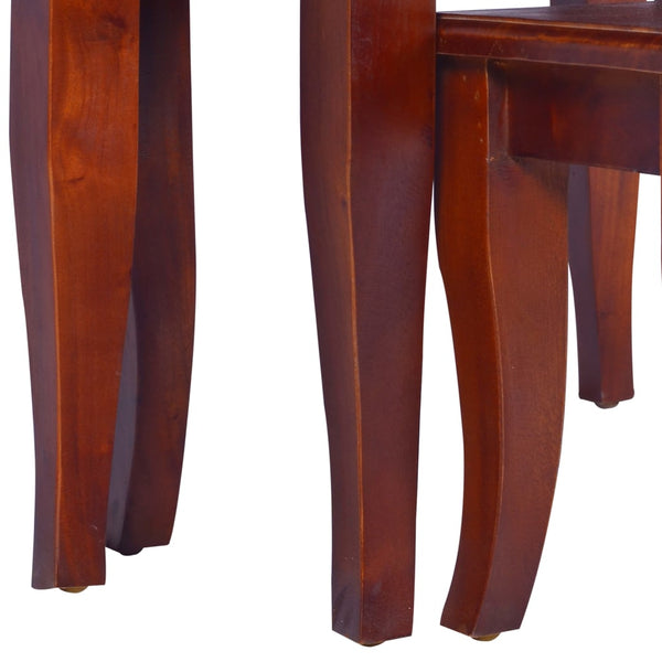 vidaXL Tables d'appoint tables gigognes 3 pcs bois massif d'acajou