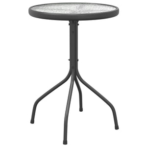 Gartentisch Ø50x71 cm Stahl Anthrazit
