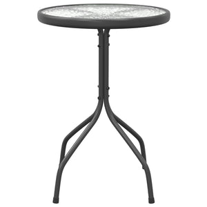 Gartentisch Ø50x71 cm Stahl Anthrazit