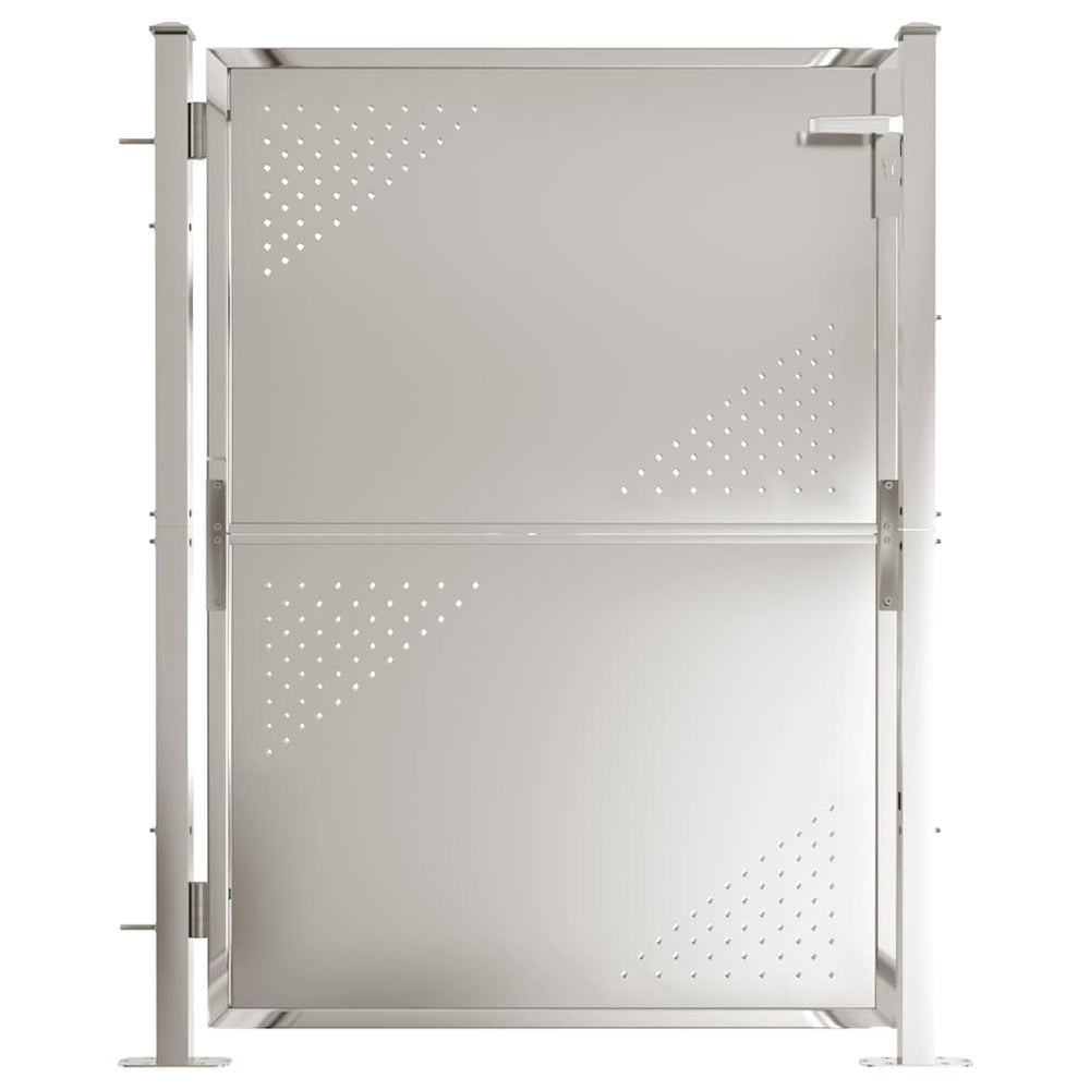 vidaXL Portail de jardin 100x120 cm Acier inoxydable
