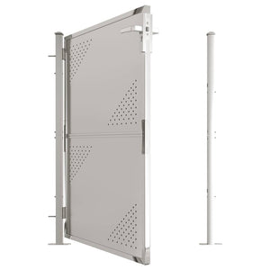 Gartentor 100x120 cm Edelstahl