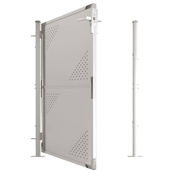 Gartentor 100x120 cm Edelstahl
