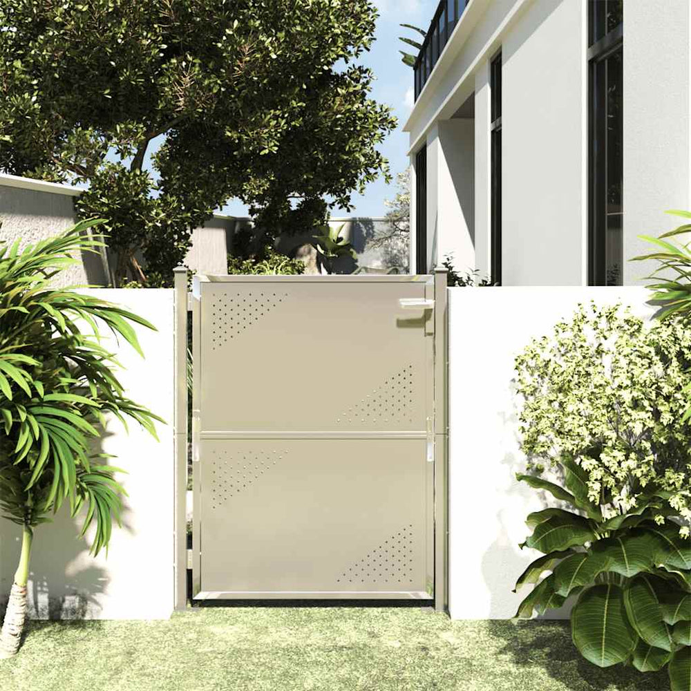 vidaXL Portail de jardin 100x120 cm Acier inoxydable