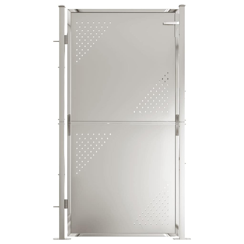 vidaXL Portail de jardin 100 x 175 cm en acier inoxydable