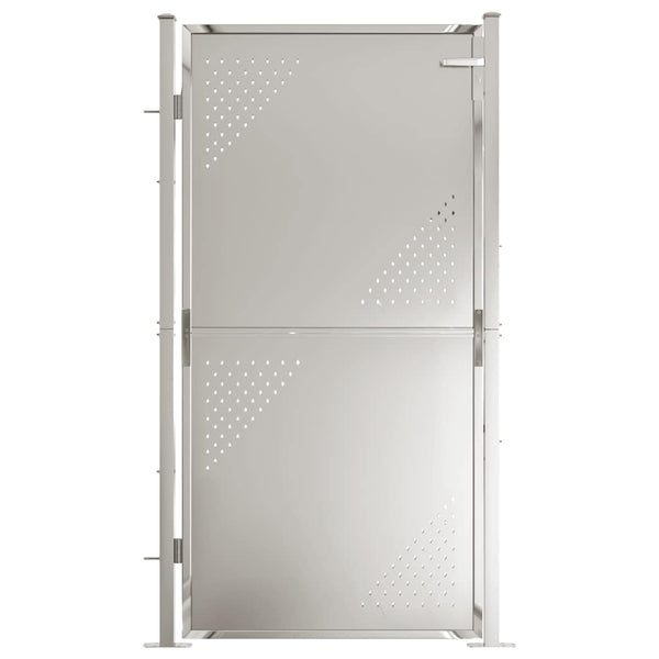 vidaXL Portail de jardin 100 x 175 cm en acier inoxydable