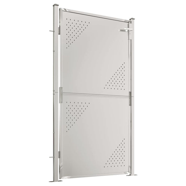 vidaXL Portail de jardin 100 x 175 cm en acier inoxydable