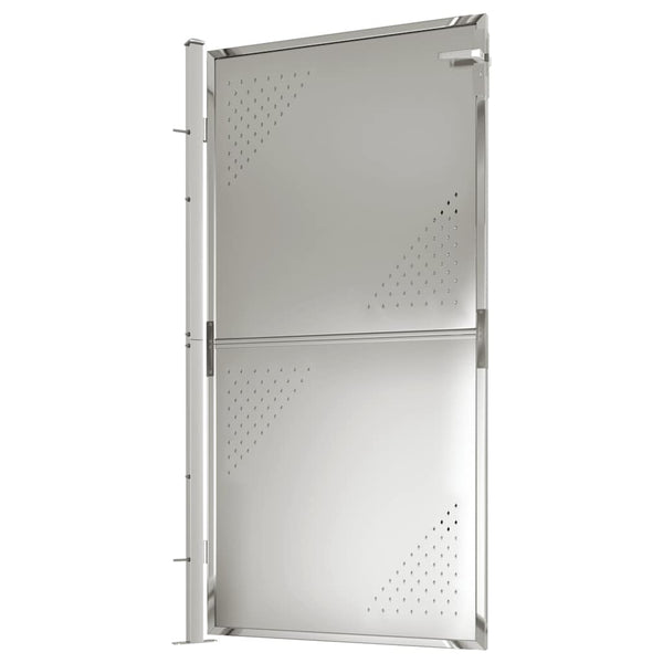 vidaXL Portail de jardin 100 x 175 cm en acier inoxydable