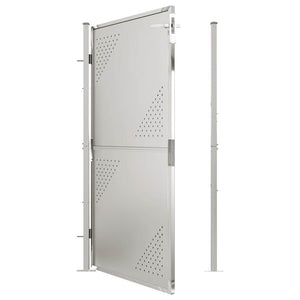 vidaXL Portail de jardin 100 x 175 cm en acier inoxydable