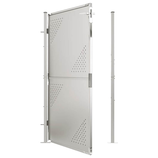 vidaXL Portail de jardin 100 x 175 cm en acier inoxydable