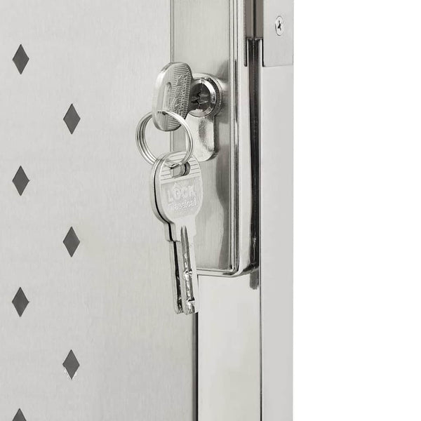 vidaXL Portail de jardin 100 x 175 cm en acier inoxydable