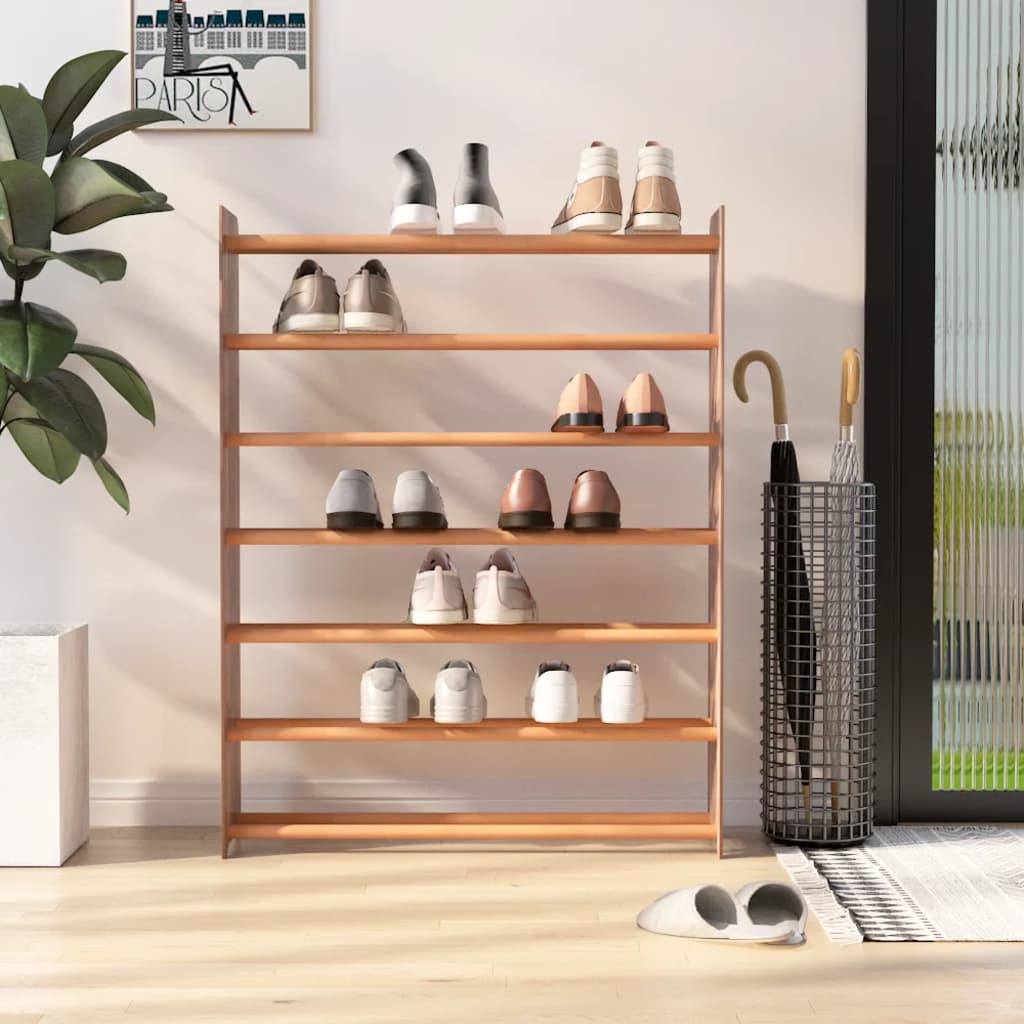 Schuhregal Braun Holz 90x117 cm