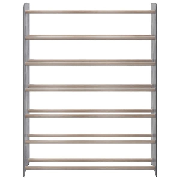 Graues Schuhregal 90x24x117 cm