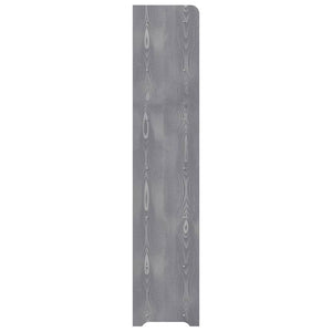 Graues Schuhregal 90x24x117 cm