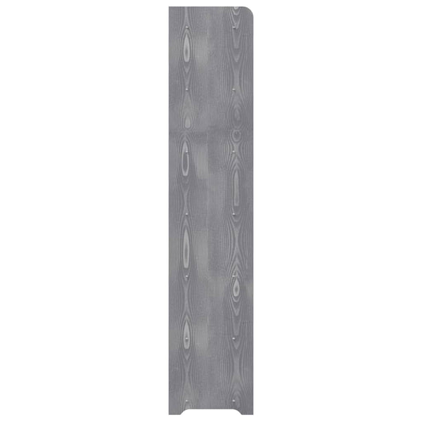 Graues Schuhregal 90x24x117 cm