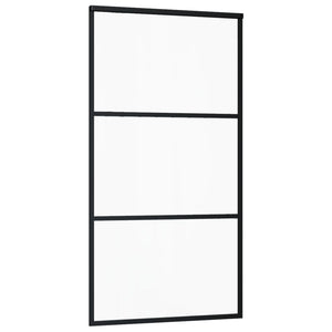 Schiebetür mit Beschlag ESG-Glas & Aluminium 102x205 cm