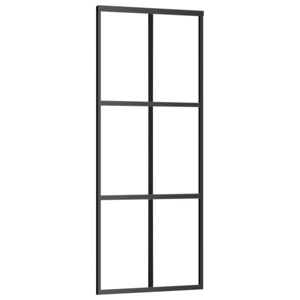 Schiebetür mit Beschlag ESG-Glas & Aluminium 76x205 cm