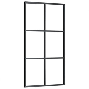 Schiebetür mit Beschlag ESG-Glas & Aluminium 102x205 cm