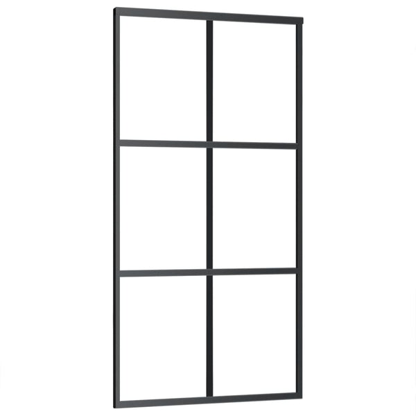 Schiebetür mit Beschlag ESG-Glas & Aluminium 102x205 cm