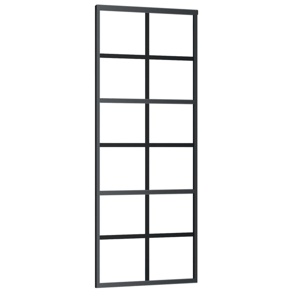 Schiebetür mit Beschlag ESG-Glas & Aluminium 76x205 cm