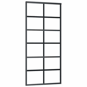 Schiebetür mit Beschlag ESG-Glas & Aluminium 90x205 cm