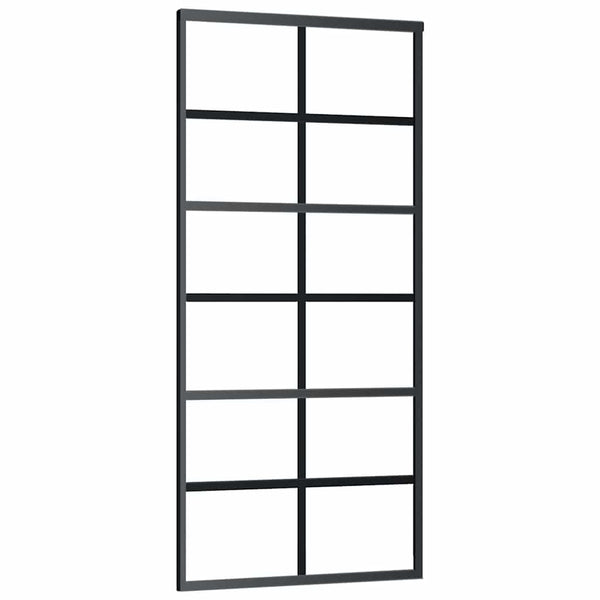 Schiebetür mit Beschlag ESG-Glas & Aluminium 90x205 cm