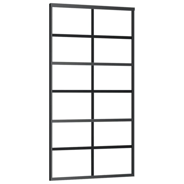 Schiebetür mit Beschlag ESG-Glas & Aluminium 102x205 cm
