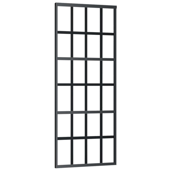 Schiebetür mit Beschlag ESG-Glas & Aluminium 76x205 cm
