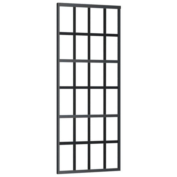 Schiebetür mit Beschlag ESG-Glas & Aluminium 76x205 cm