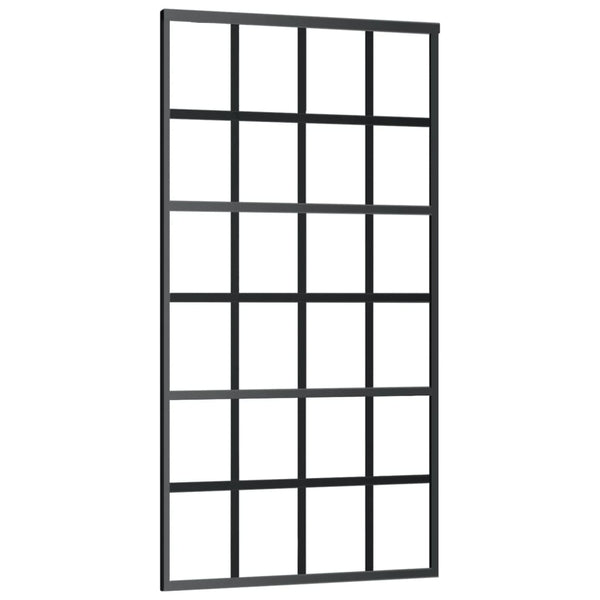 Schiebetür mit Beschlag ESG-Glas & Aluminium 102x205 cm