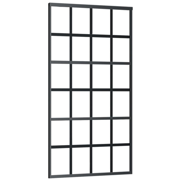 Schiebetür mit Beschlag ESG-Glas & Aluminium 102x205 cm