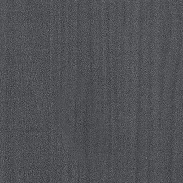 Bücherregal 5 Fächer Grau 80x30x175 cm Massivholz Kiefer