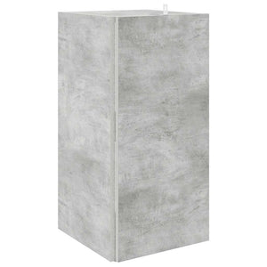 Eckregal Betongrau 33x33x67 cm