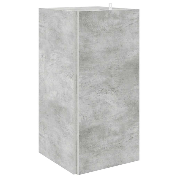 Eckregal Betongrau 33x33x67 cm
