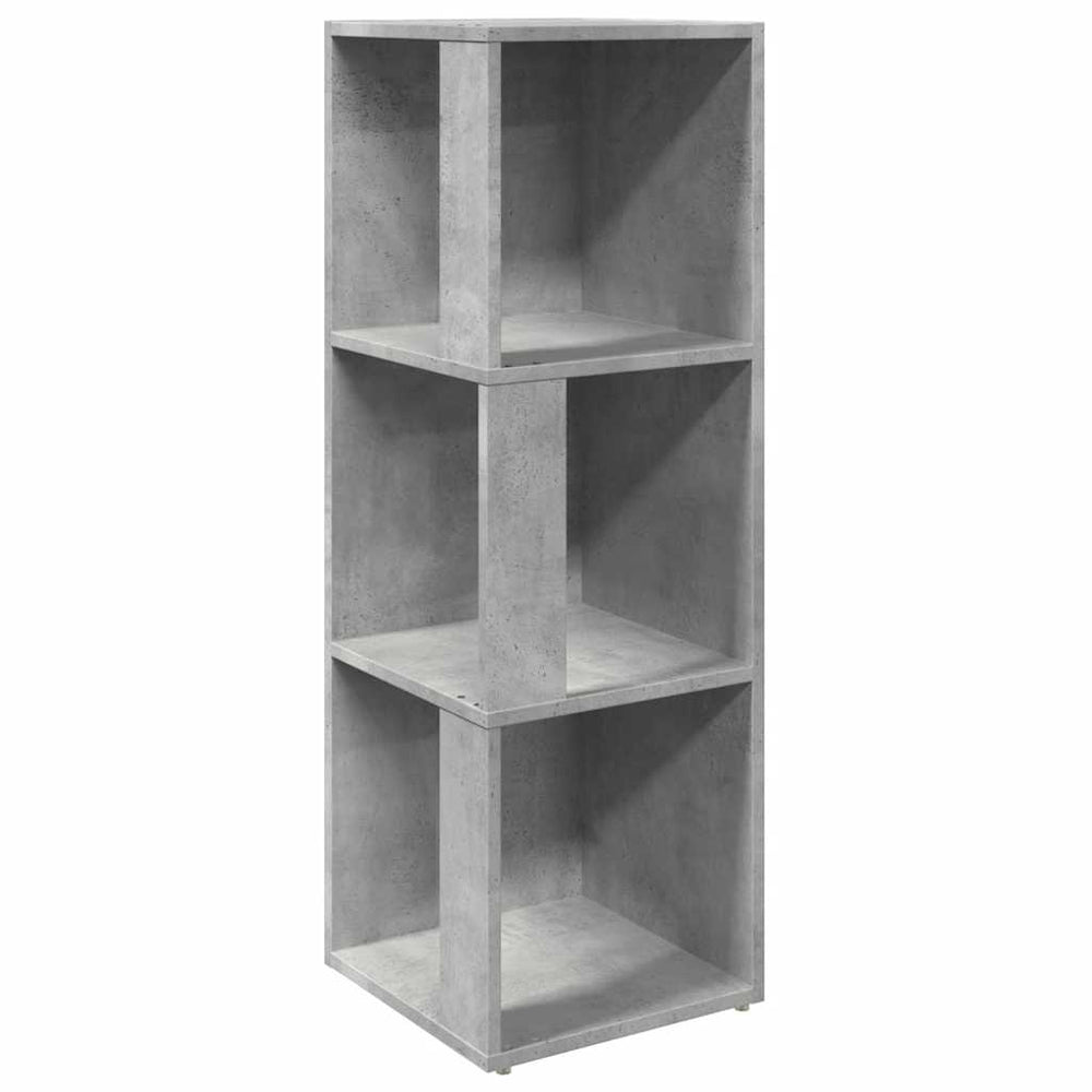 Eckregal Betongrau 33x33x100 cm