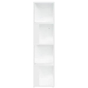 Weißes Eckregal, 132 cm hoch