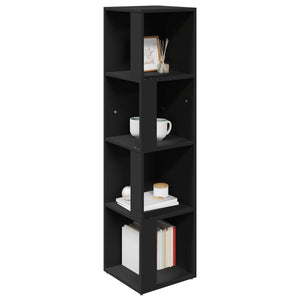 Schwarzes Eckregal 33x33x132cm