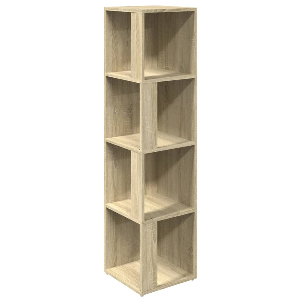 Eckregal Sonoma Eiche 33x33x132 cm