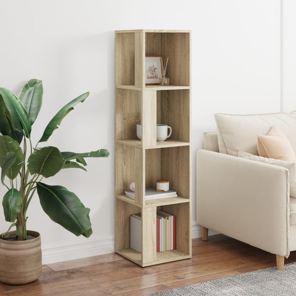Eckregal Sonoma Eiche 33x33x132 cm