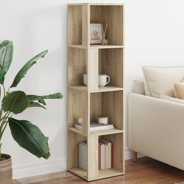 Eckregal Sonoma Eiche 33x33x132 cm