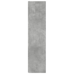 Betongraues Eckregal, 33x33x132 cm