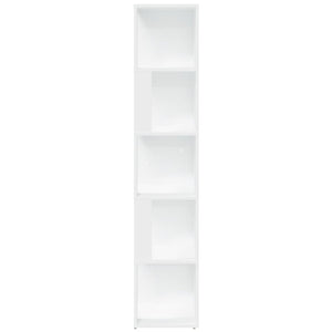 Weißes Eckregal, 164,5 cm Hoch