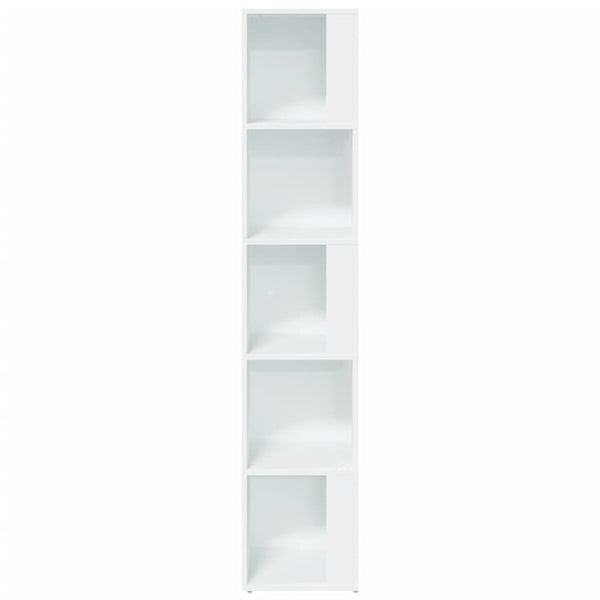 Weißes Eckregal, 164,5 cm Hoch