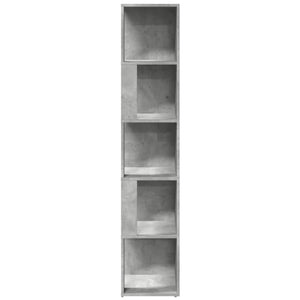 Eckregal Betongrau, 164,5 cm hoch