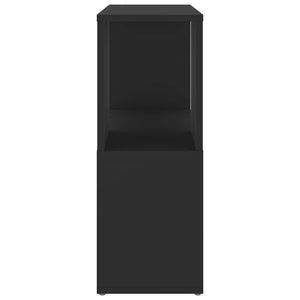 Schwarzes Bücherregal 60 cm