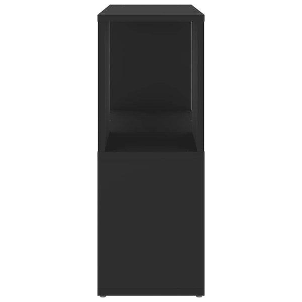 Schwarzes Bücherregal 60 cm