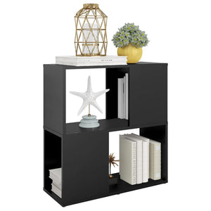 Schwarzes Bücherregal 60 cm
