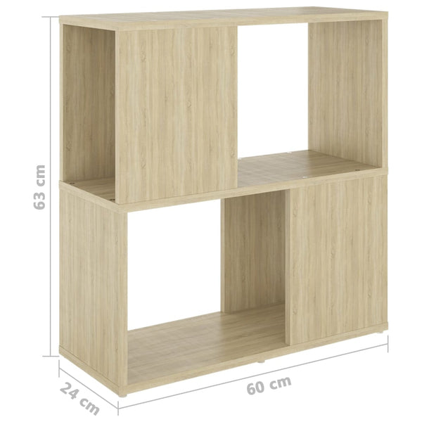 Bücherregal Sonoma Eiche 60 cm