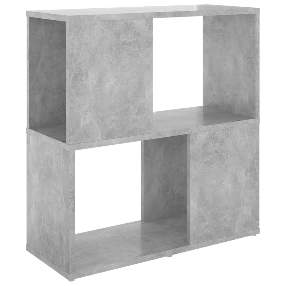 Betongraues Bücherregal, 60 cm