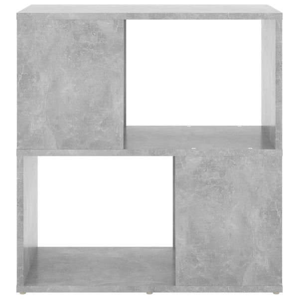 Betongraues Bücherregal, 60 cm