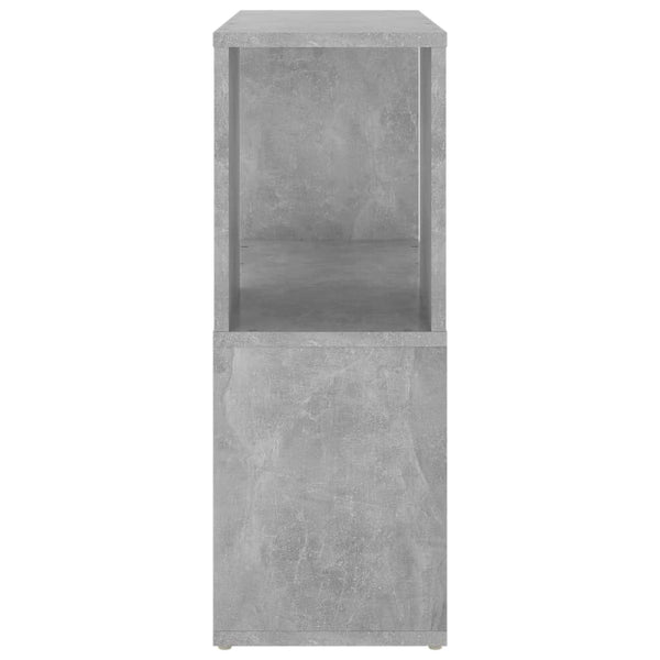 Betongraues Bücherregal, 60 cm